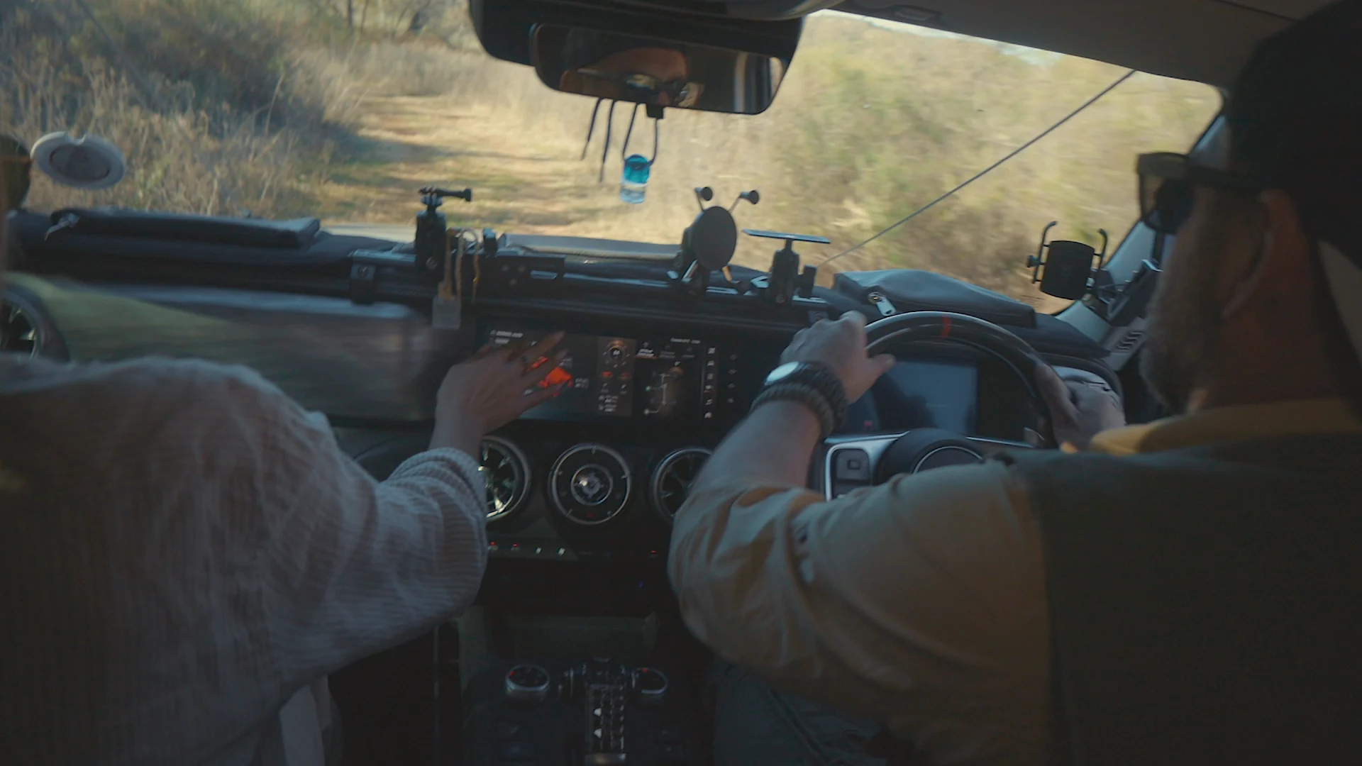 Friends travelling together in a Tank 300